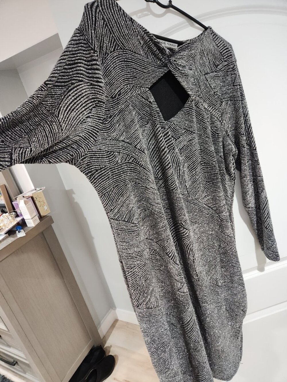 Silver and Black Formal Dress plus 3x